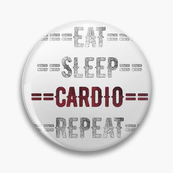 Item preview, Fitness Gift - Eat Sleep Cardio Repeat  - Distressed Text Design designed and sold by TrndSttr.