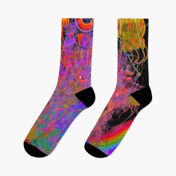 Item preview, Mutant Psychedelic Jellyfish (Black) designed and sold by Discordant Dreams Art.