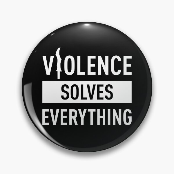 Item preview, Violence Solves Everything (White) designed and sold by FilipeFerreira.