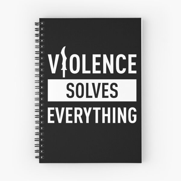 Item preview, Violence Solves Everything (White) designed and sold by FilipeFerreira.