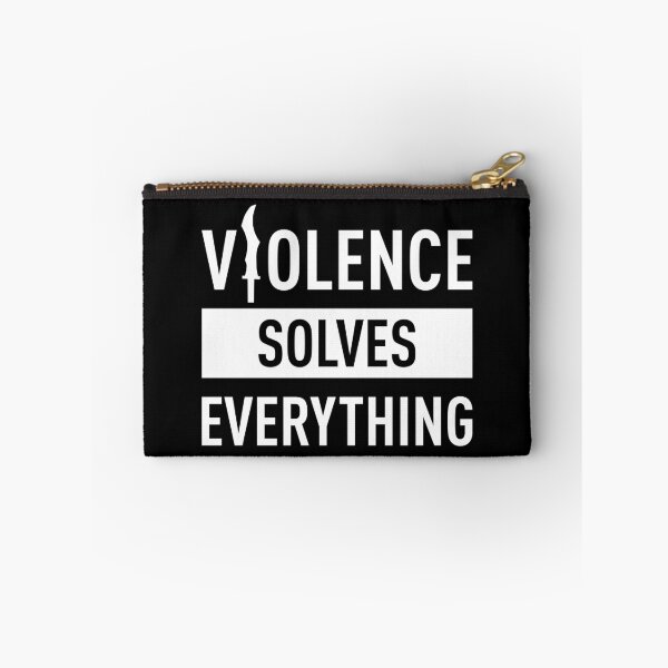 Item preview, Violence Solves Everything (White) designed and sold by FilipeFerreira.
