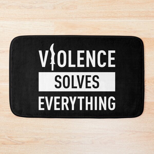 Item preview, Violence Solves Everything (White) designed and sold by FilipeFerreira.