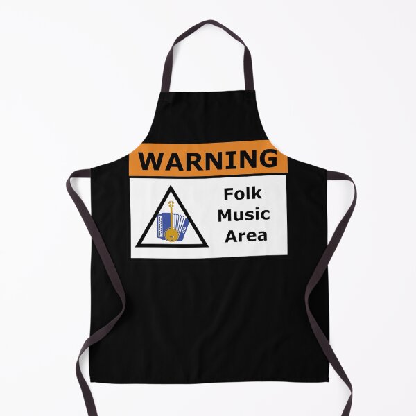 Item preview, Warning Folk Music Area designed and sold by TrndSttr.
