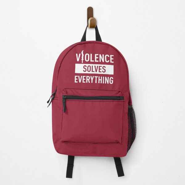 Item preview, Violence Solves Everything (Red BG) designed and sold by FilipeFerreira.
