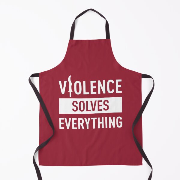 Item preview, Violence Solves Everything (Red BG) designed and sold by FilipeFerreira.