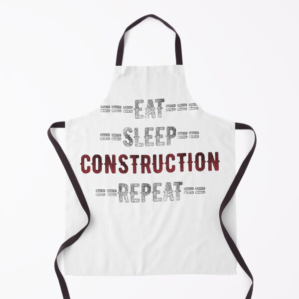 Item preview, Construction Worker Gift - Eat Sleep Construction Repeat  - Distressed Text Design designed and sold by TrndSttr.