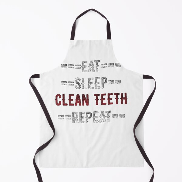 Artikelvorschau, Dental Hygienist Geschenk - Essen Sie Schlaf Saubere Zähne wiederholen - Distressed Text Design entworfen und verkauft von TrndSttr.