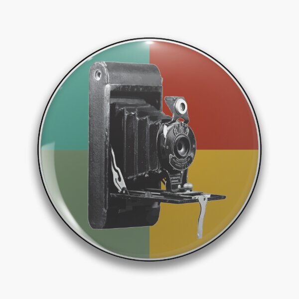 Item preview, Kodak Brownie Vintage Film Camera in Circle With  Art Deco Colors designed and sold by GraffitiSoup.
