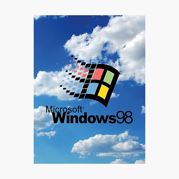Windows 98 Photographic Print For Sale By Dnzdesign Redbubble