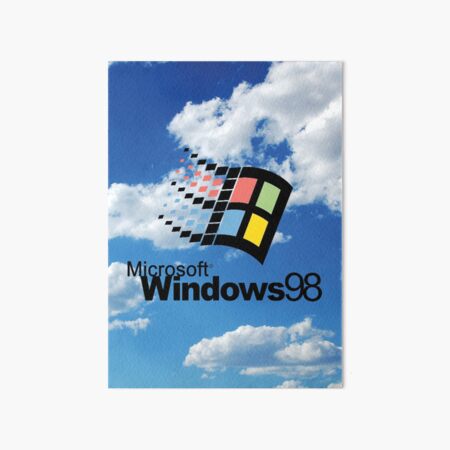 Teal Windows 95 98 Default Wallpaper Art Board Print For Sale By Frogswag Redbubble