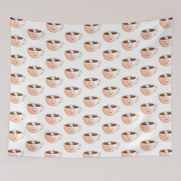 Item preview, Cute Little Marshmallow Drinking Coffee designed and sold by Carbonbubble.