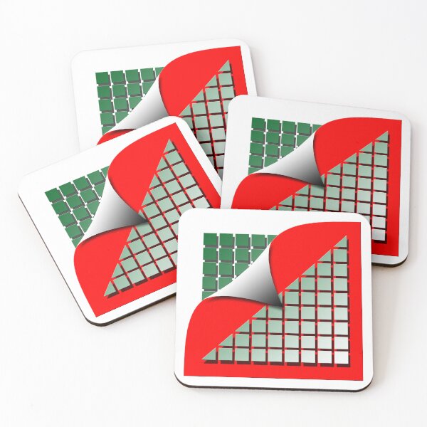 Item preview,  Square (2), (red, green) graphics, art, decorative, digital, construction, abstract, designed and sold by Paszkan.