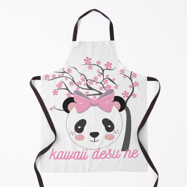 Item preview, Kawaii Desu Ne Girl Panda in front of Sakura Cherry Blossom Tree designed and sold by PeteTee.