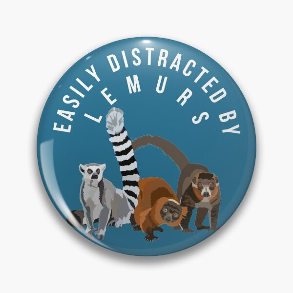 Item preview, Easily Distracted By Lemurs  designed and sold by PrettylittlepastelUk.