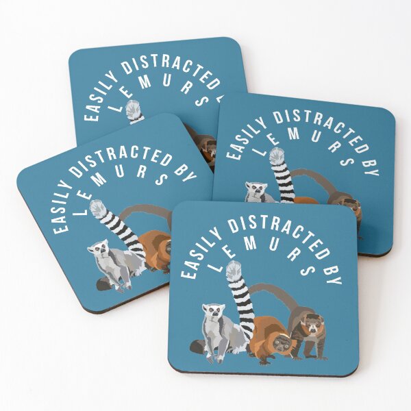 Item preview, Easily Distracted By Lemurs  designed and sold by PrettylittlepastelUk.