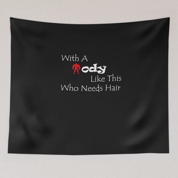 Item preview, With A Body Like This, Who Needs Hair:  Funny Gift T-shirt for Bald Dad, Husband and sibling  designed and sold by hichamchim.