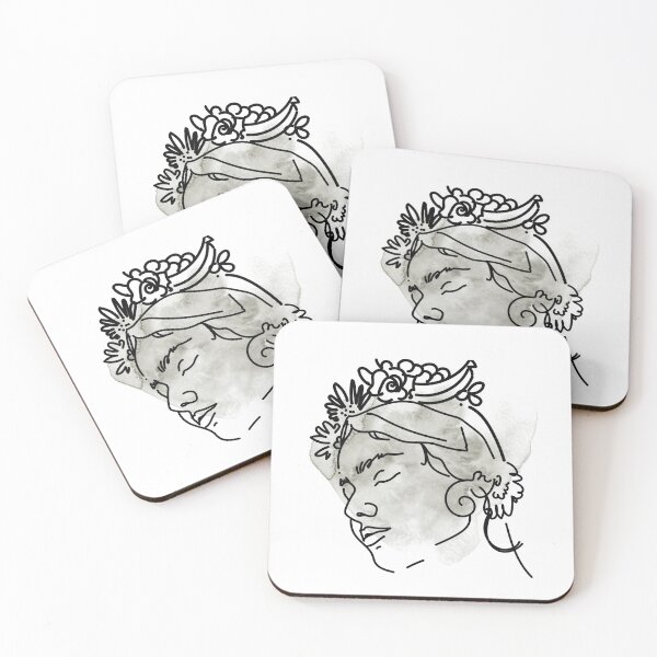 Item preview, Minimalist Abstract Simple Line Face With Grey Splash designed and sold by Sohee Jin.