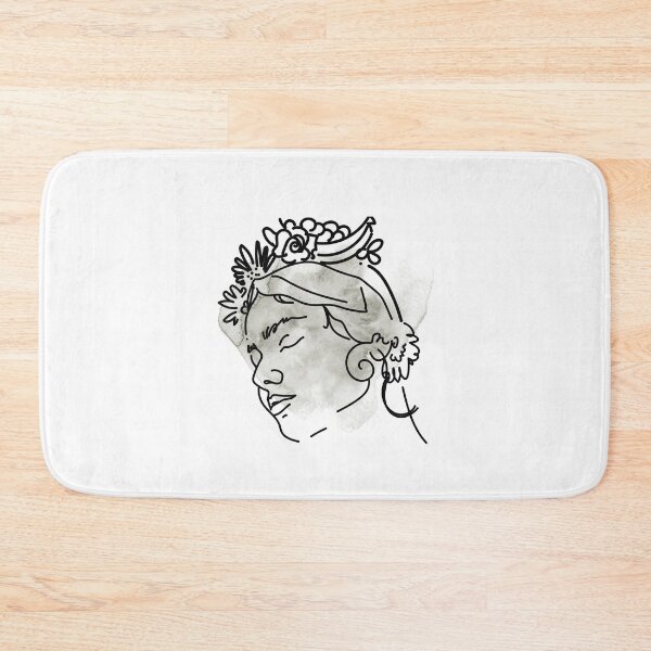 Item preview, Minimalist Abstract Simple Line Face With Grey Splash designed and sold by Sohee Jin.