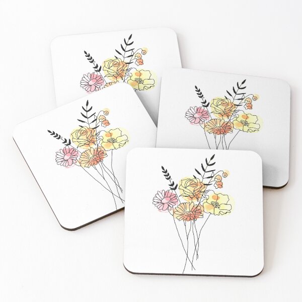 Item preview, Flower line art designed and sold by Ami San.