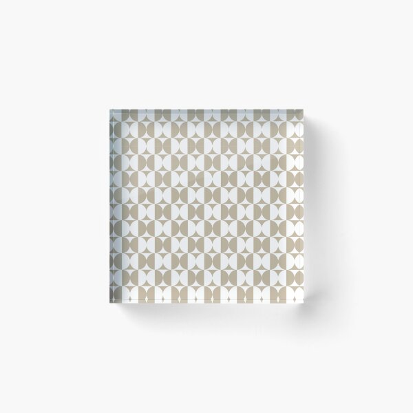 Item preview, Retro Mondrian Grey Circle - Geometric Pattern designed and sold by SLGA-Designs.