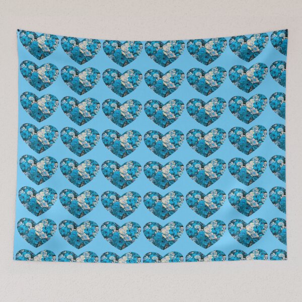 Item preview, Blue Hearts Roses by Iritof designed and sold by iritof.