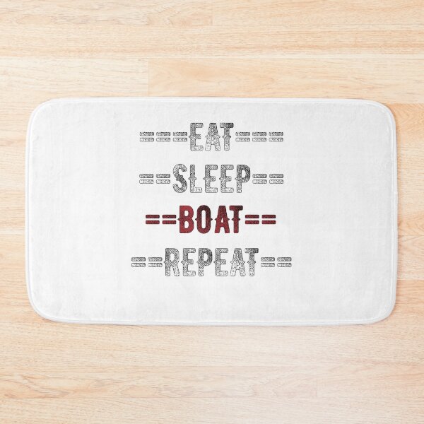 Item preview, Boater Gift - Eat Sleep Boat Repeat  - Distressed Text Design designed and sold by TrndSttr.