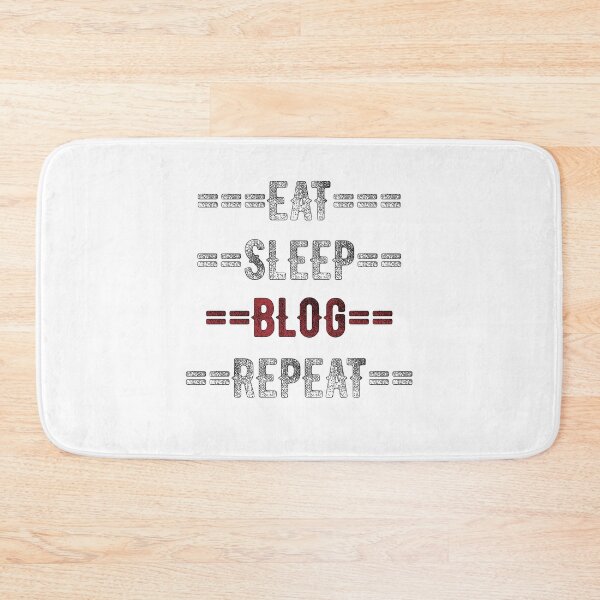 Item preview, Blogger Gift - Eat Sleep Blog Repeat  - Distressed Text Design designed and sold by TrndSttr.