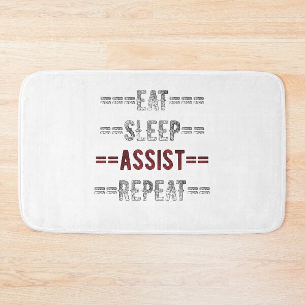 Item preview, Assistant Gift - Eat Sleep Assist Repeat - Distressed Text Design designed and sold by TrndSttr.