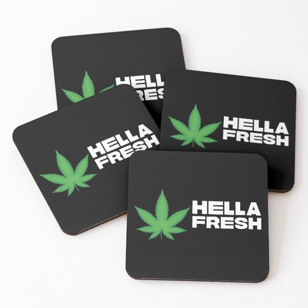 Item preview, Hella Fresh Weed Leaf - Funny Stoner Marijuana Pot Cannabis THC designed and sold by YomeHayin.