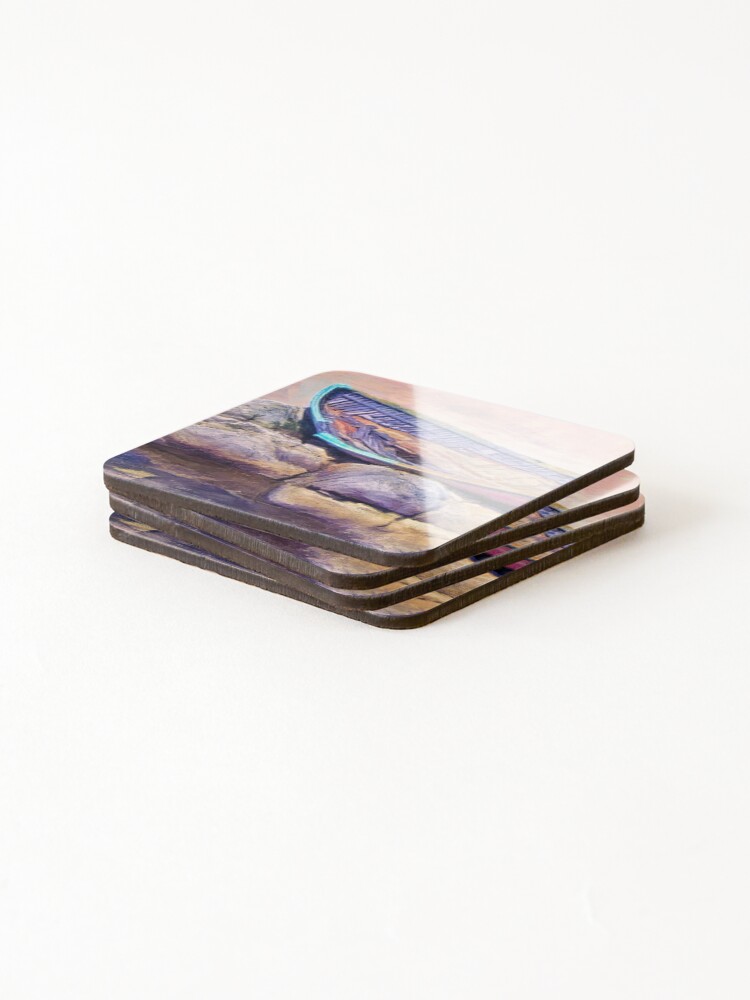 Thumbnail 4 of 5, Coasters (Set of 4), Rotting on the Rocks version 2 designed and sold by kenmo.