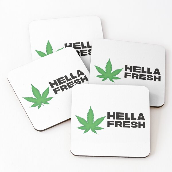 Item preview, Hella Fresh Weed Leaf - Funny Stoner Marijuana Pot Cannabis THC designed and sold by YomeHayin.