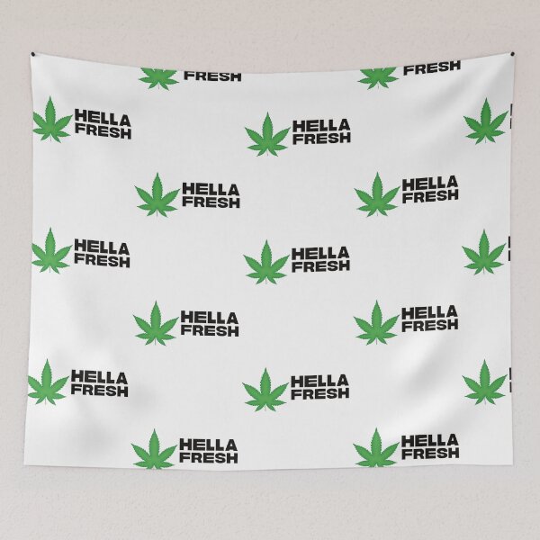 Item preview, Hella Fresh Weed Leaf - Funny Stoner Marijuana Pot Cannabis THC designed and sold by YomeHayin.