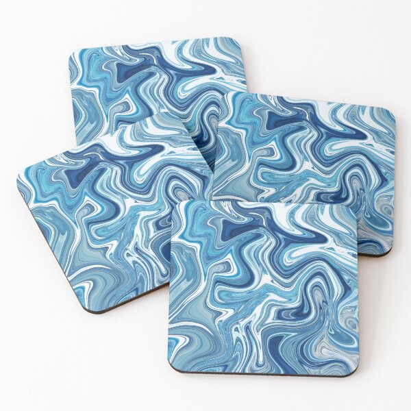 Aperçu de l'œuvre Light Blue Fluid créée et vendue par Flydea.