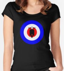 Scooter target - Mods Women's Fitted Scoop T-Shirt