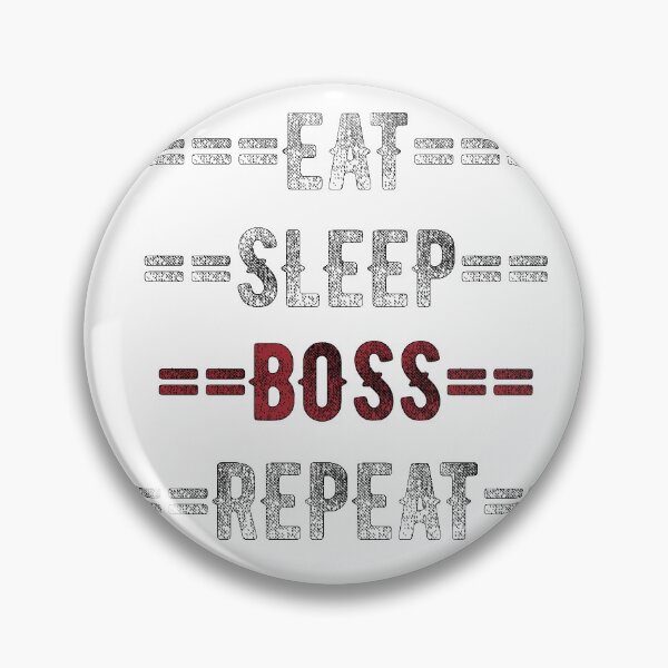 Item preview, Boss Gift - Eat Sleep Boss Repeat  - Distressed Text Design designed and sold by TrndSttr.