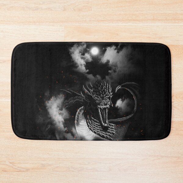 Item preview, Moon Black-White Fire Dragon Clouds designed and sold by Kim Andrews.
