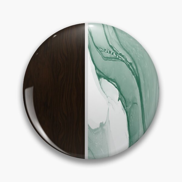 Item preview, Green and White Alcohol ink Watercolor Marble with Dark Wood designed and sold by LeahsColorBox.