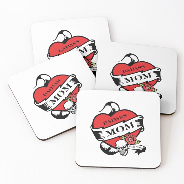 Item preview, Badass Mom Rocks - Cool Mom Tattoo - Mother's Day Gift designed and sold by DesignByLeo.