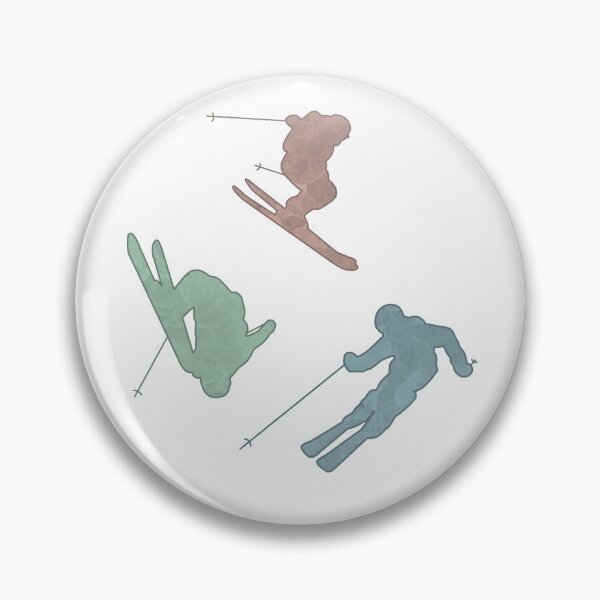 Item preview, Pastel Free Skiers  designed and sold by SkiBumArt.