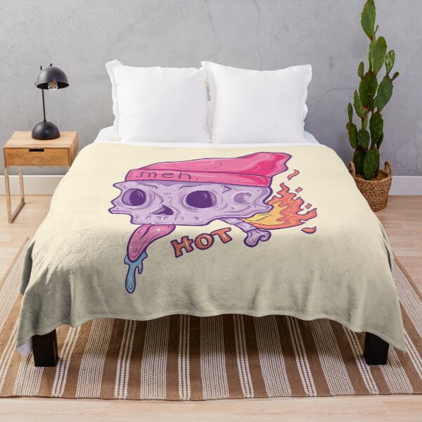 Item preview, "Meh" Skull designed and sold by EdgyGirlArt.
