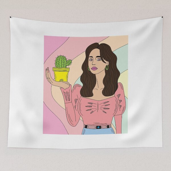 Item preview, Retro Cactus Woman designed and sold by flofin.