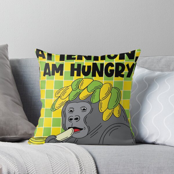 Artikelvorschau, Lustiger / hungriger Gorilla mit Spruch entworfen und verkauft von flofin.