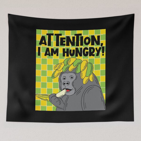 Item preview, Funny / Hungry Gorilla With Saying designed and sold by flofin.