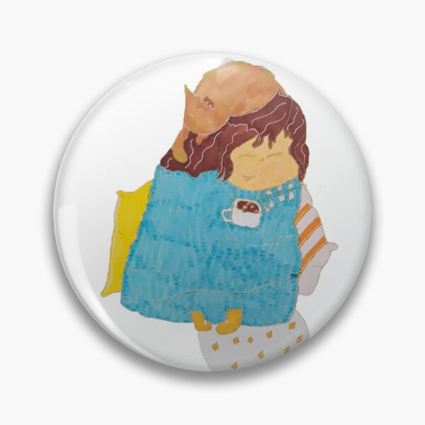Item preview, Girl sleeping on pillows with a cat designed and sold by Ingahaliullina.