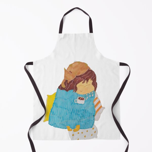 Item preview, Girl sleeping on pillows with a cat designed and sold by Ingahaliullina.