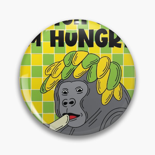 Artikelvorschau, Lustiger / hungriger Gorilla mit Spruch entworfen und verkauft von flofin.