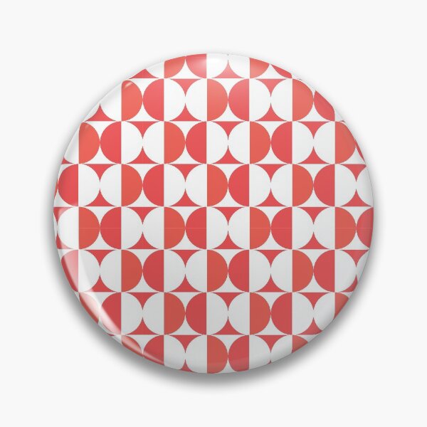 Item preview, Retro Mondrian Red Circle - Geometric Pattern designed and sold by SLGA-Designs.