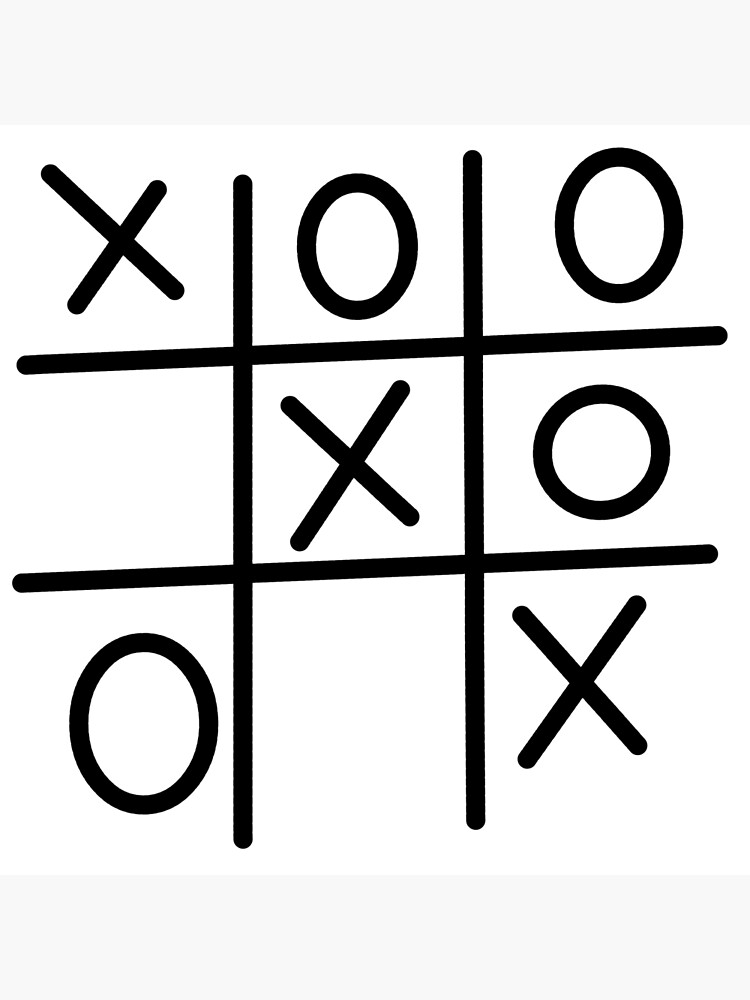 Tic tac toe Poster by Vectorqueen