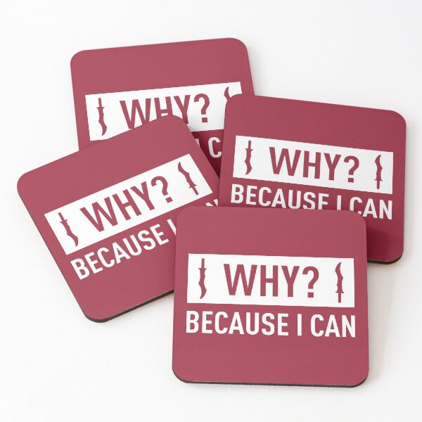 Item preview, Why? Because I Can (Red BG) designed and sold by FilipeFerreira.