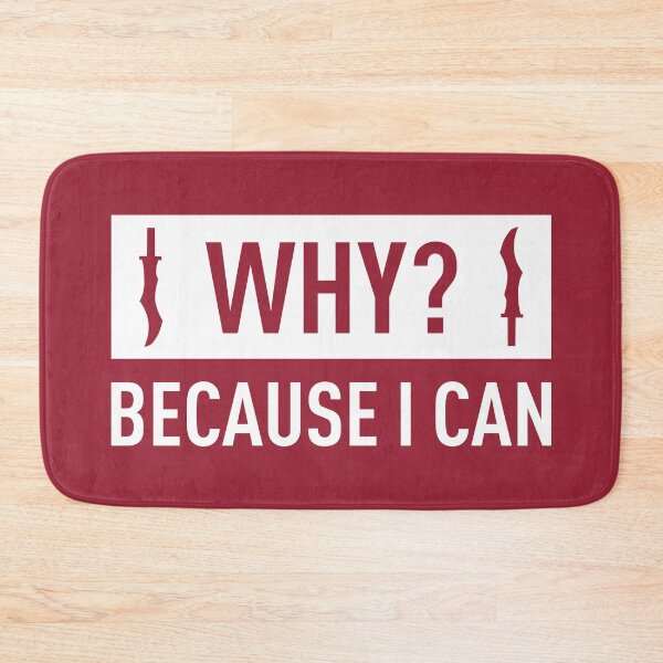 Item preview, Why? Because I Can (Red BG) designed and sold by FilipeFerreira.